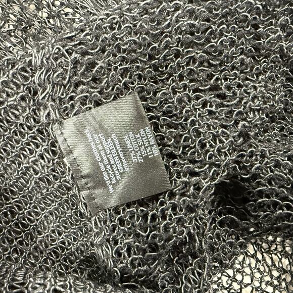 Eileen Fisher Womens Long Sleeve Open Knit Metallic Tunic Sweater Size Small - Picture 5 of 7